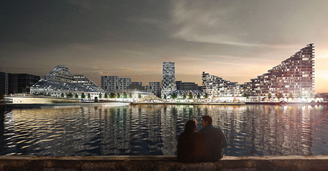 The architecture unfolds on Aarhus Ø | Troldtekt