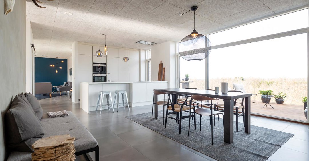 View of Ceiling panels ensure superior acoustics | Troldtekt